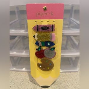 NEW Piper K Teacher School Hair Clips